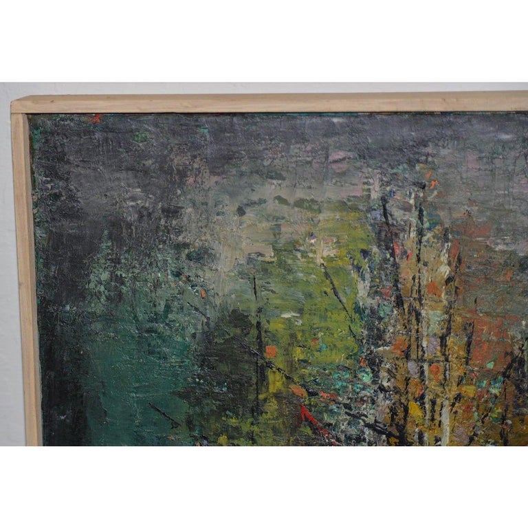 Classic Mid Century Modern Abstract Painting by Solik c.1959 4