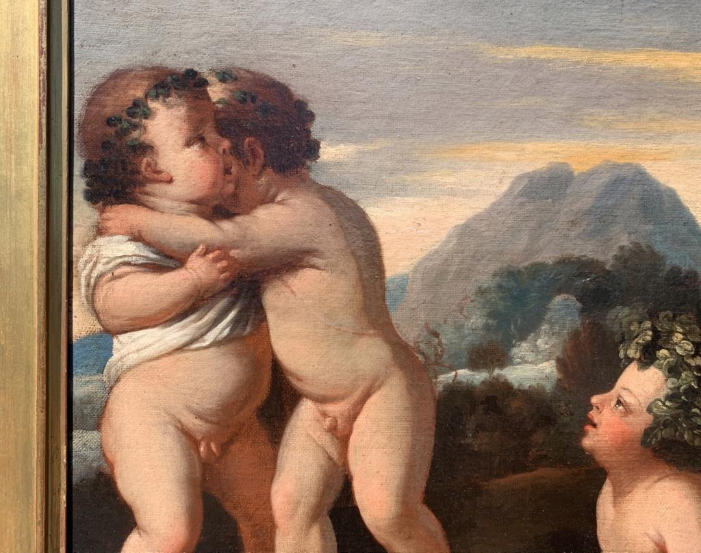 Classicist Italian painter - 18th century figure painting - Venus Putti Bacchana 6