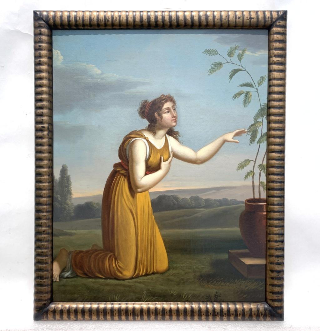 Classicist Italian painter - 19th century figure painting - Roman Allegory - Painting by Unknown