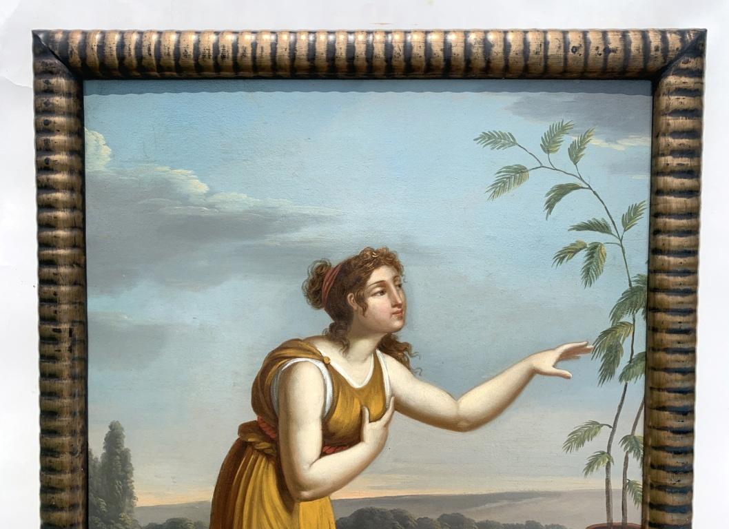 Classicist Italian painter - 19th century figure painting - Roman Allegory - Old Masters Painting by Unknown