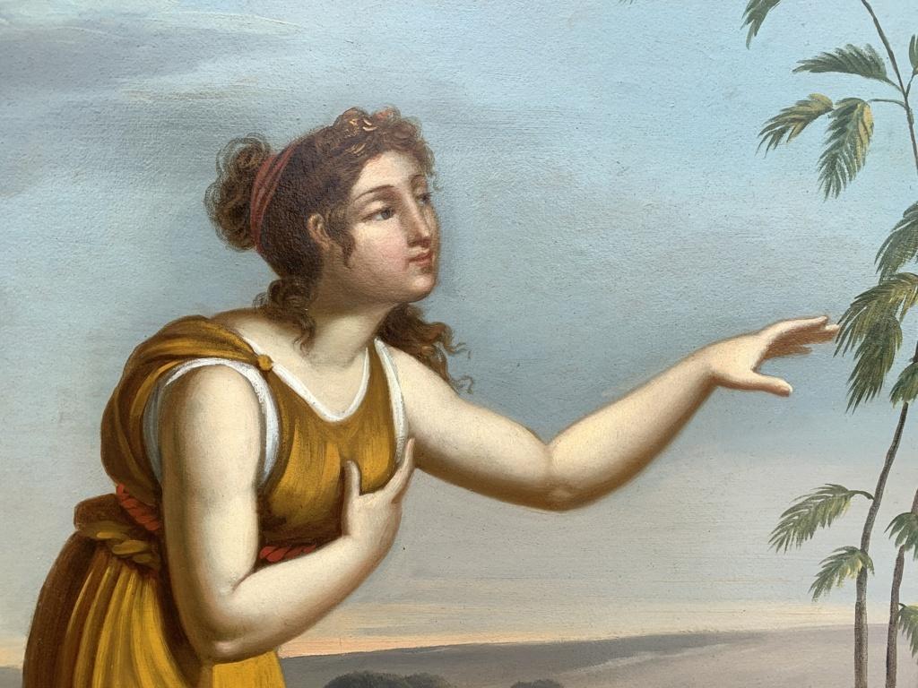 Classicist Italian painter - 19th century figure painting - Roman Allegory For Sale 1