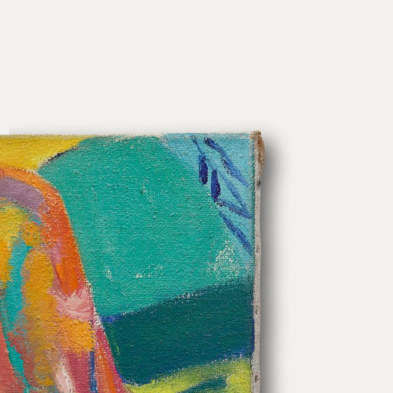 Claude Broise - 20. Jahrhundert Öl, Liegender Akt im Angebot 1