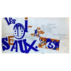 Claude Lagouche, peinture abstraite psychédélique originale des années 1970