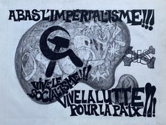 Claude Lagouche Orignal 1970's French Psychedelic Poster Painting