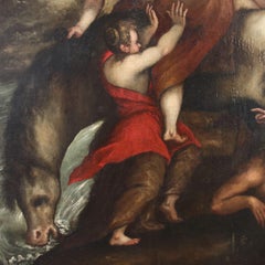 'Clelia crosses the Tiber' Domenico Lupini attributed to, XVth century