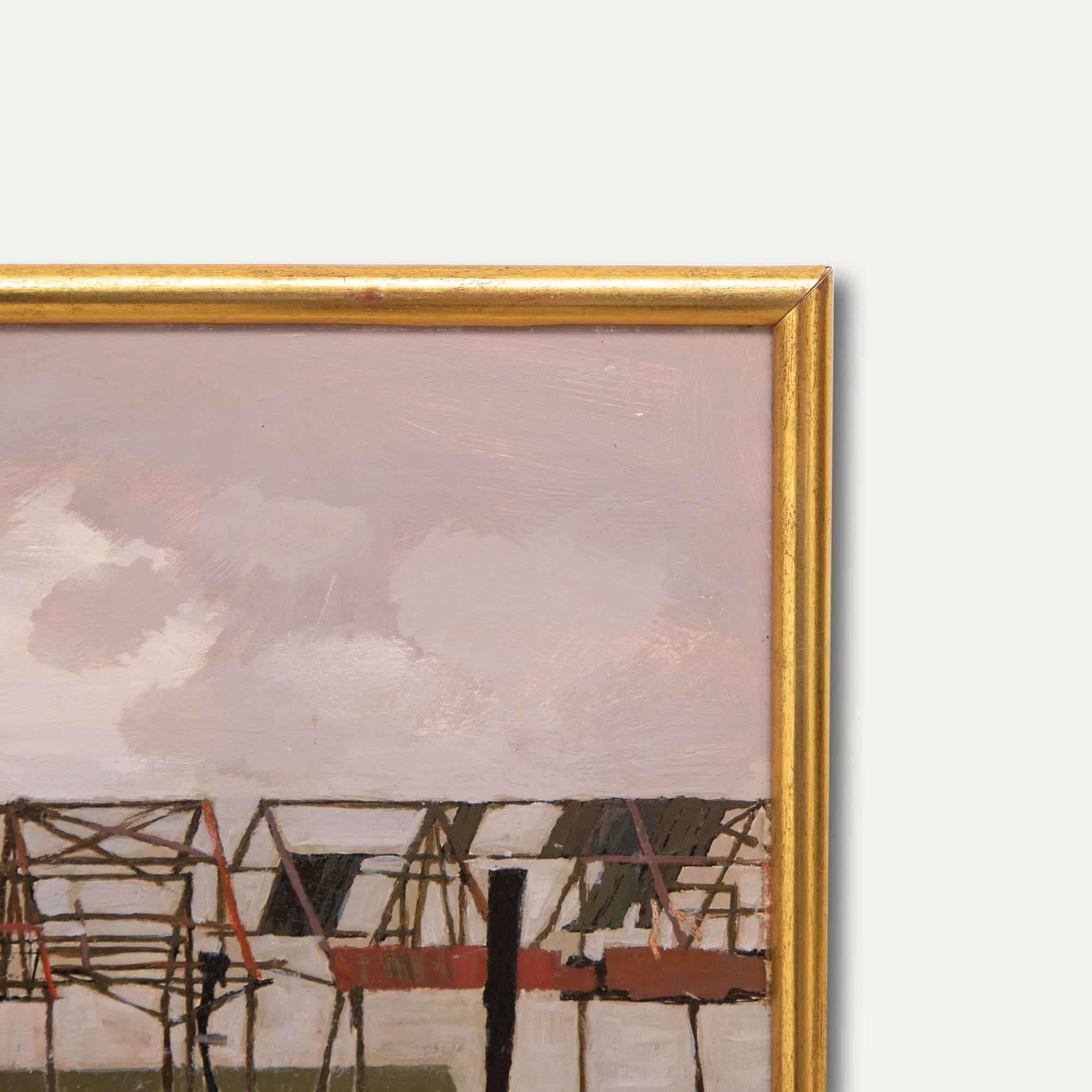 Clifford Bayley (b.1969) - Framed 20th Century Oil, The Abandoned Tin Barn 2