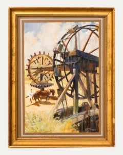 Clifford Charles Turner (1920-2018) - 20th Century Oil, Horse Mill