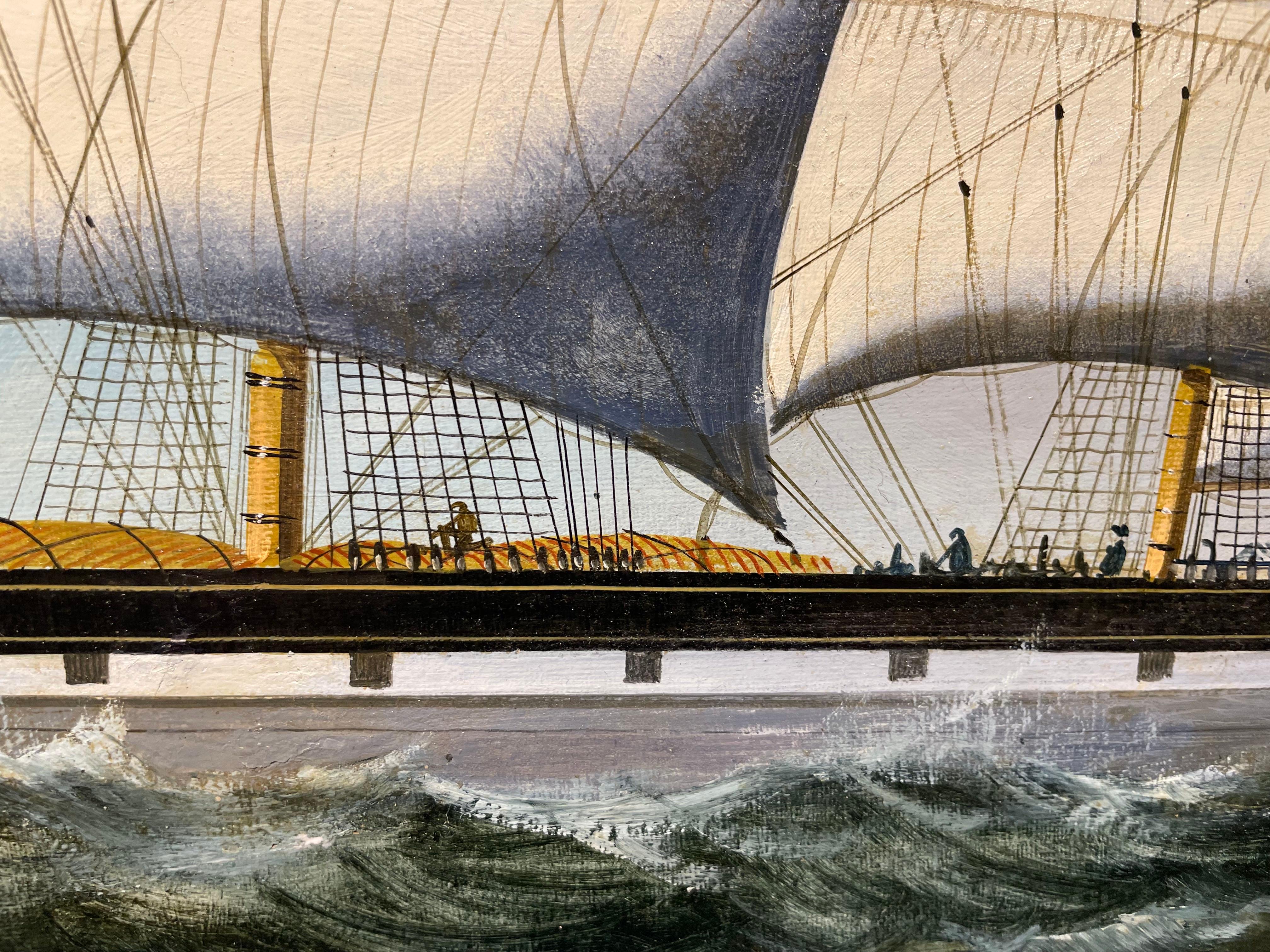 The Clipper Mary Lee in High Seas, amerikanische Schule aus der Mitte des 19. Jahrhunderts im Angebot 13