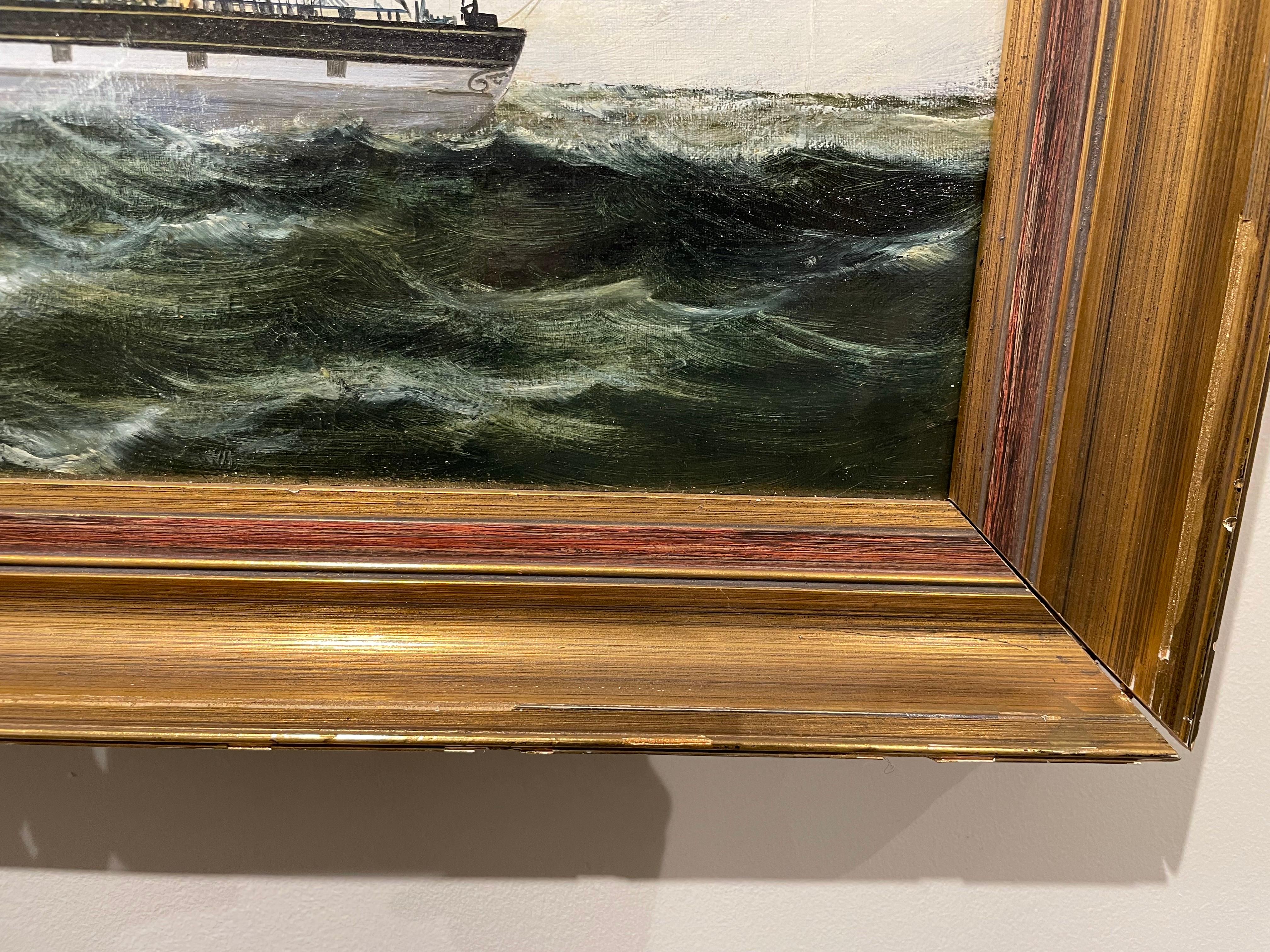 The Clipper Mary Lee in High Seas, amerikanische Schule aus der Mitte des 19. Jahrhunderts im Angebot 14