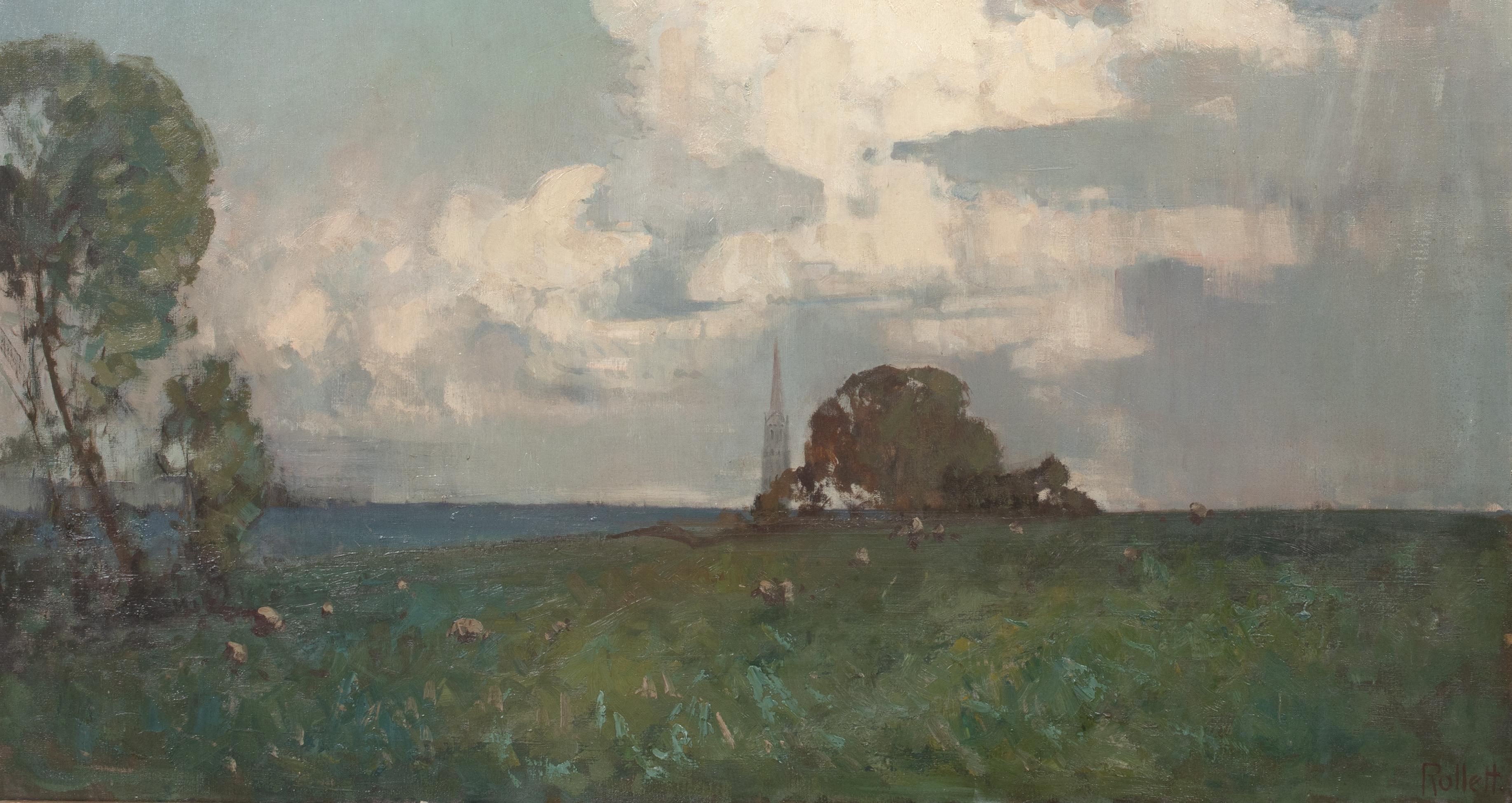 Wolke über Lincolnshire, um 1900  von HERBERT ROLLETT (1872-1932) im Angebot 6