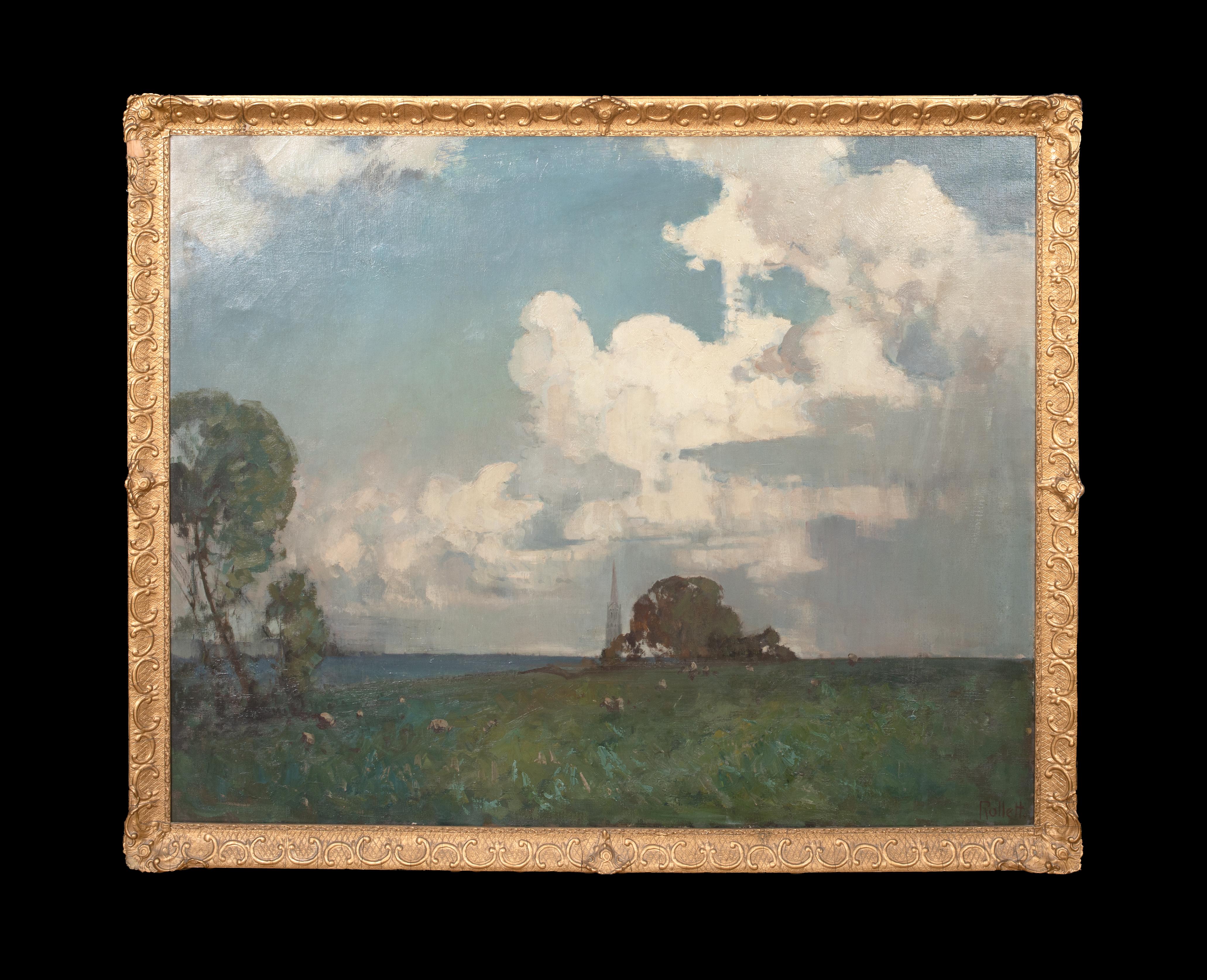 Wolke über Lincolnshire, um 1900  von HERBERT ROLLETT (1872-1932) – Painting von Unknown