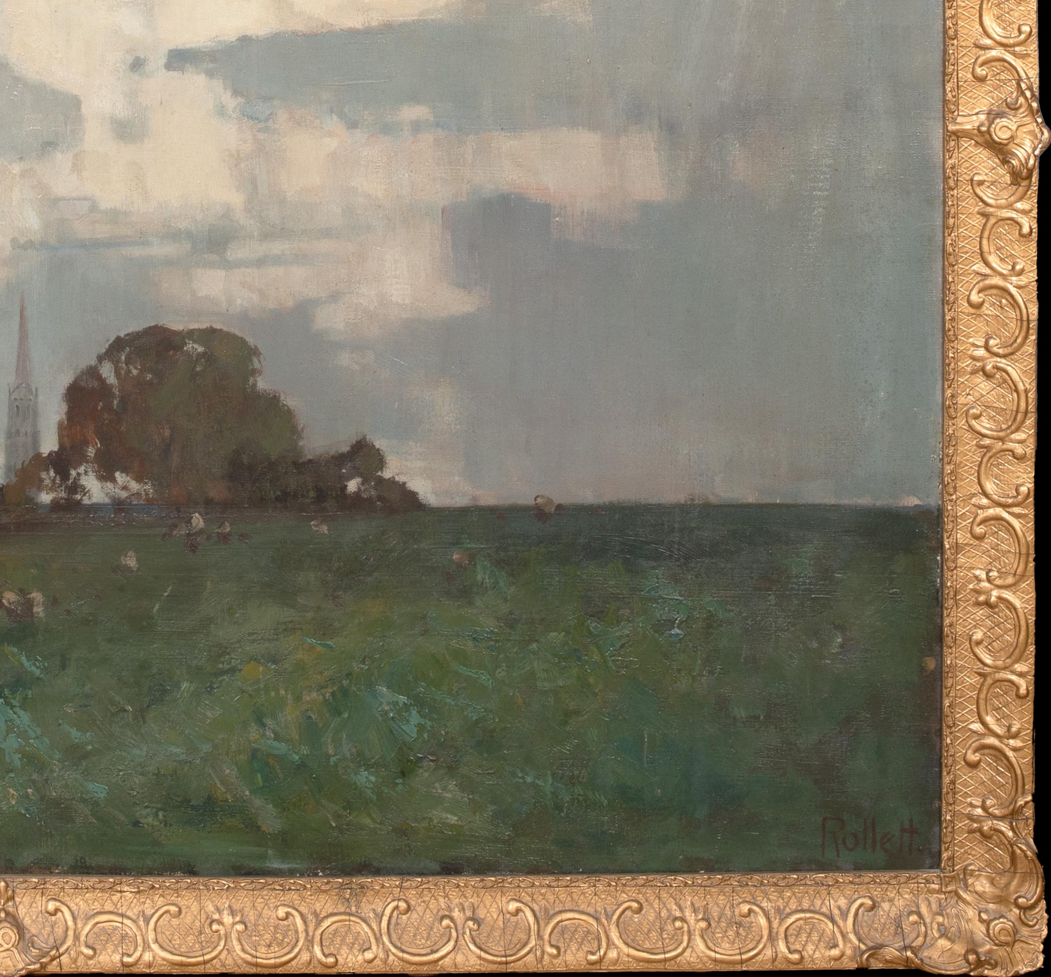 Wolke über Lincolnshire, um 1900

von HERBERT ROLLETT (1872-1932)

Große CIRCA 1900 Impressionist Ansicht der Wolke über Lincolnshire, Öl auf Leinwand von Herbert Rollett. Hervorragende Qualität und Bedingung Ansicht einer Wolke hulking über dem