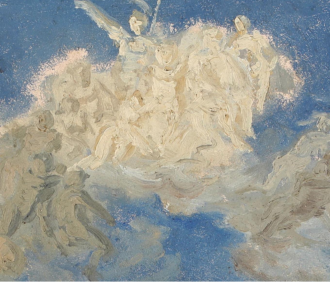 Wolkenstudie - 19. Jahrhundert Öl auf Papier (Sonstige Kunststile), Painting, von Unknown