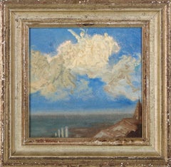 Wolkenstudie - 19. Jahrhundert Öl auf Papier