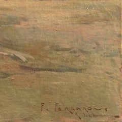 'Coastal Landscape', Irish School, Eire Large Oil
