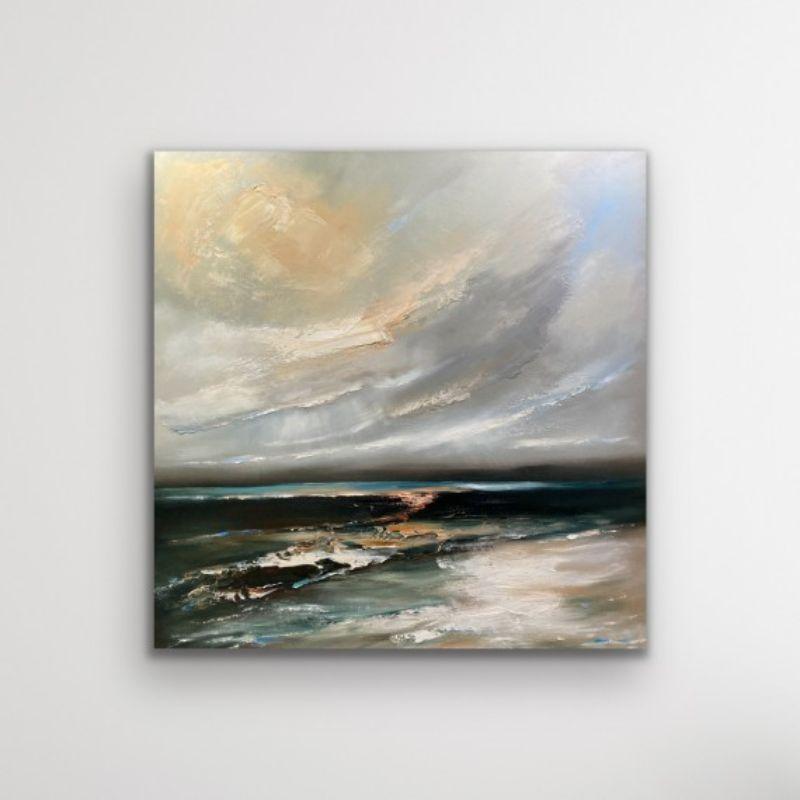 Coastal Sunset [2022]

“Coastal Sunset” is an original seascape painting by Helen Howells. It was inspired by the emotional responses and memories of walks, taken along the Welsh coastline. It is not of any specific place, but is a combination of