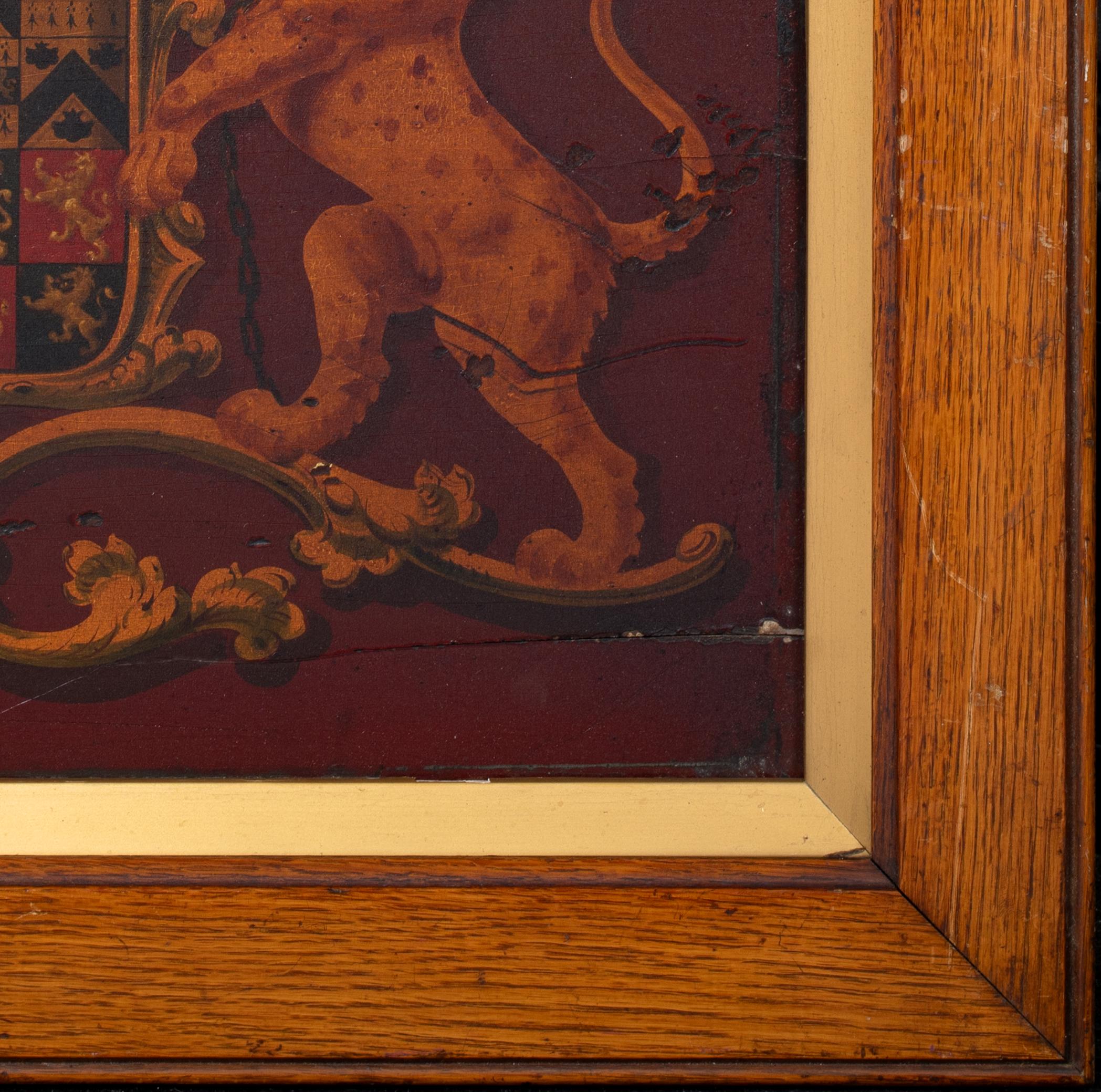 Wappen von Lord Suffield, Sir Harbord Harbord 1. Baron von Suffield, Abgeordneter für Norwich (1735-1810), 18.

Englische Schule Öl auf Platte

Großes Wappen um 1784 für Lord Suffield als 1. Baron von Suffield, Norfolk, Öl auf Platte. Gute Qualität