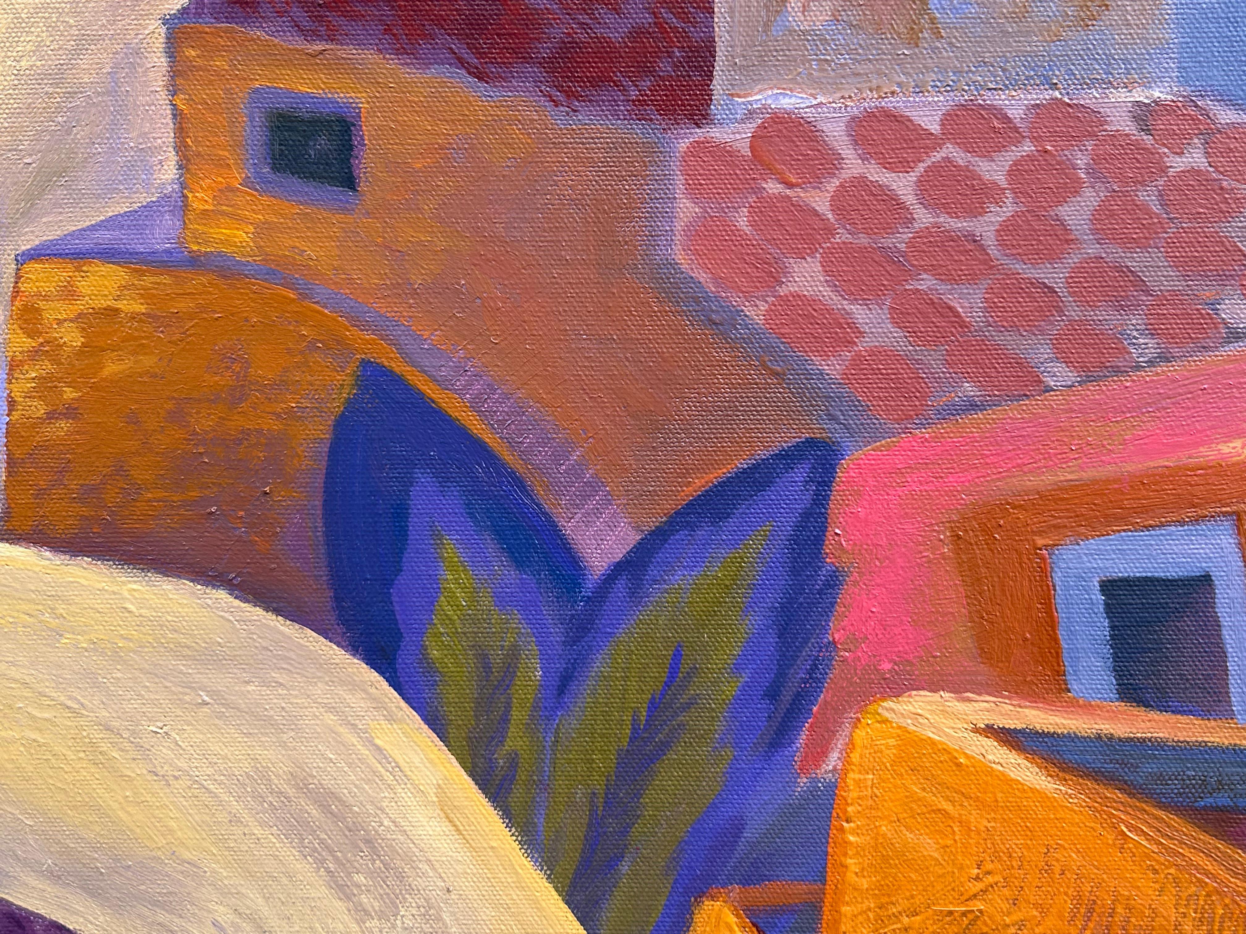 Cobbled Villiage 2 - Painting by Unknown