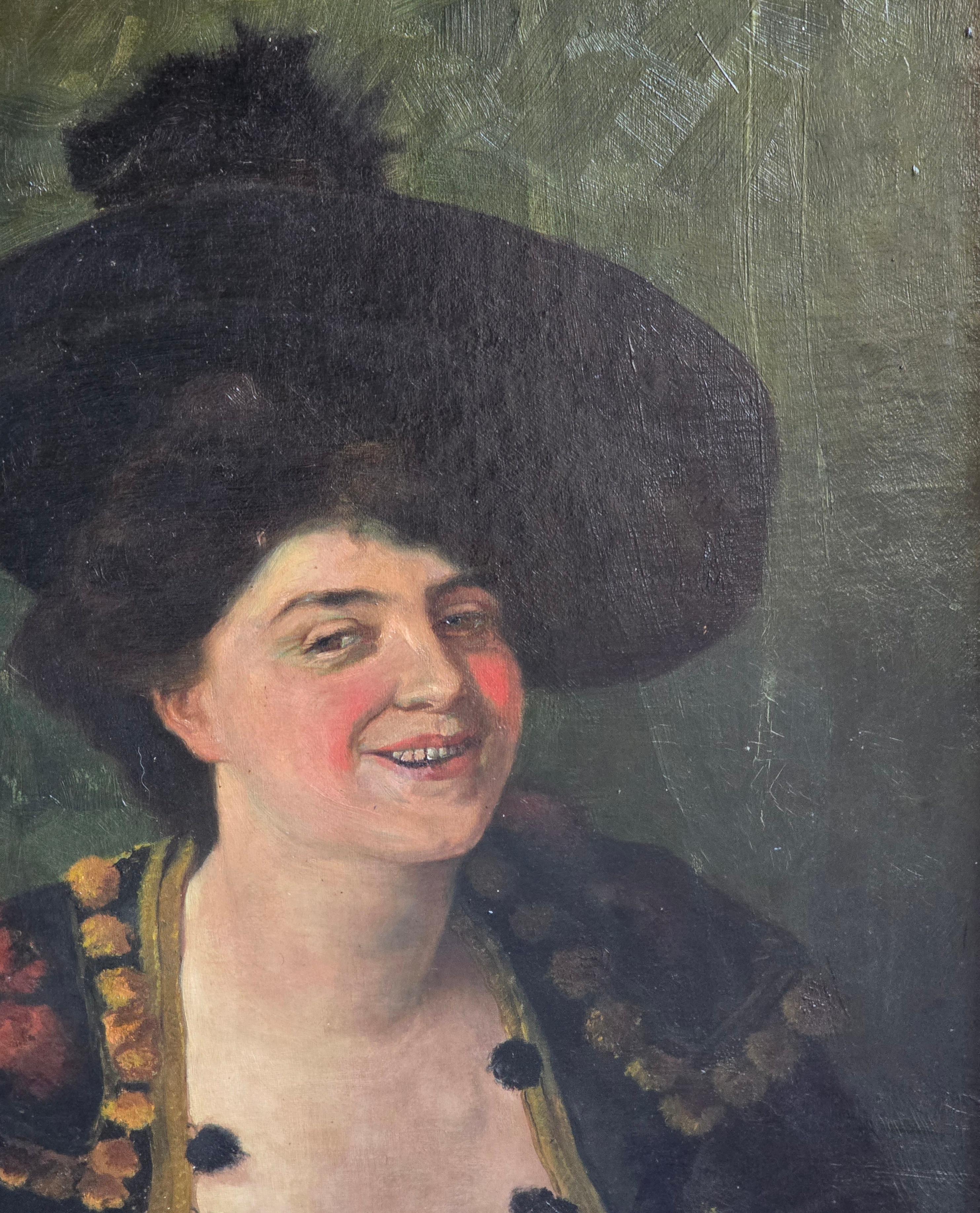 Colleen - Impressionnisme américain Painting par Unknown