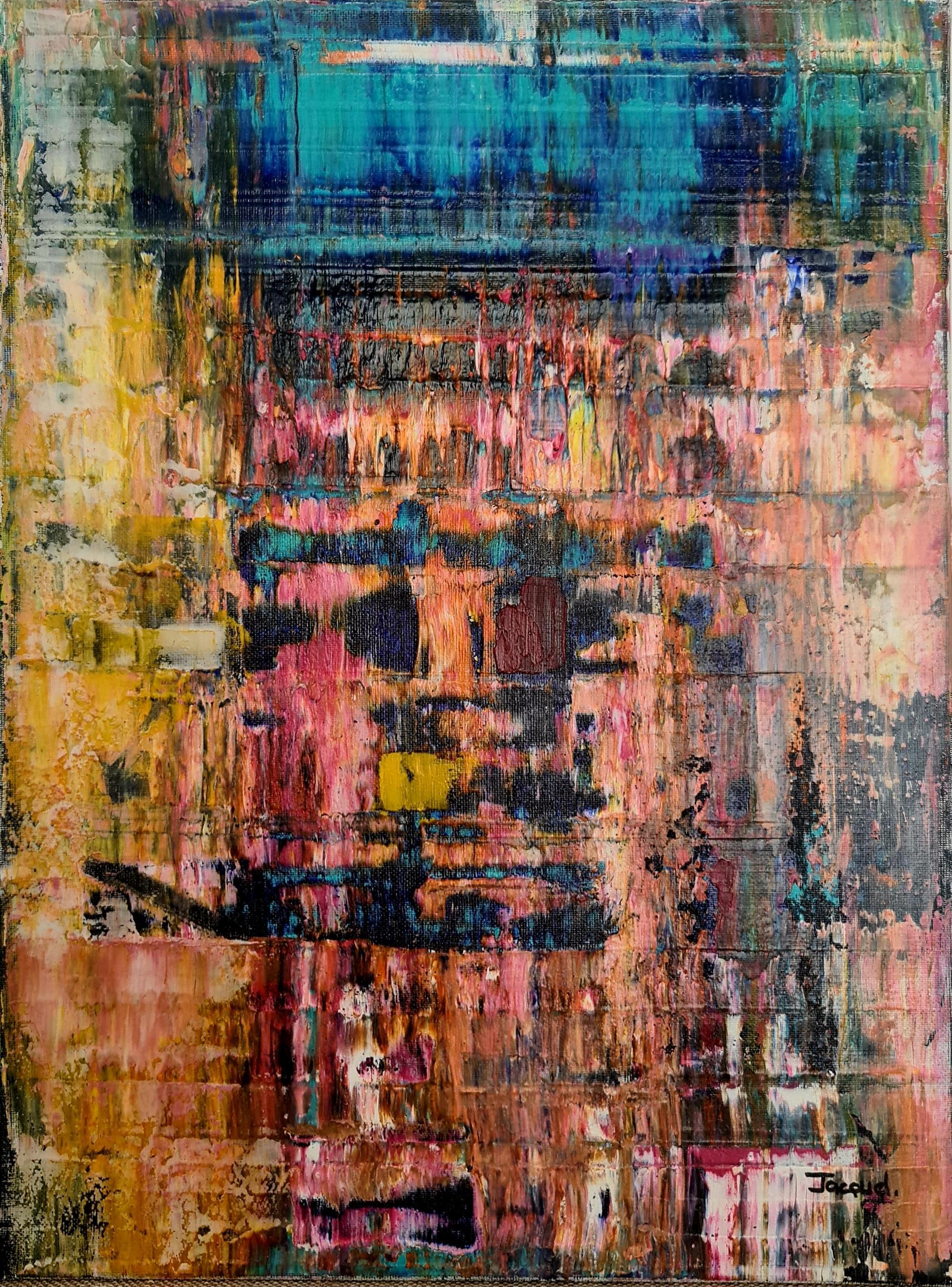 Color Declination by Jacquel Persal - Painting by Unknown