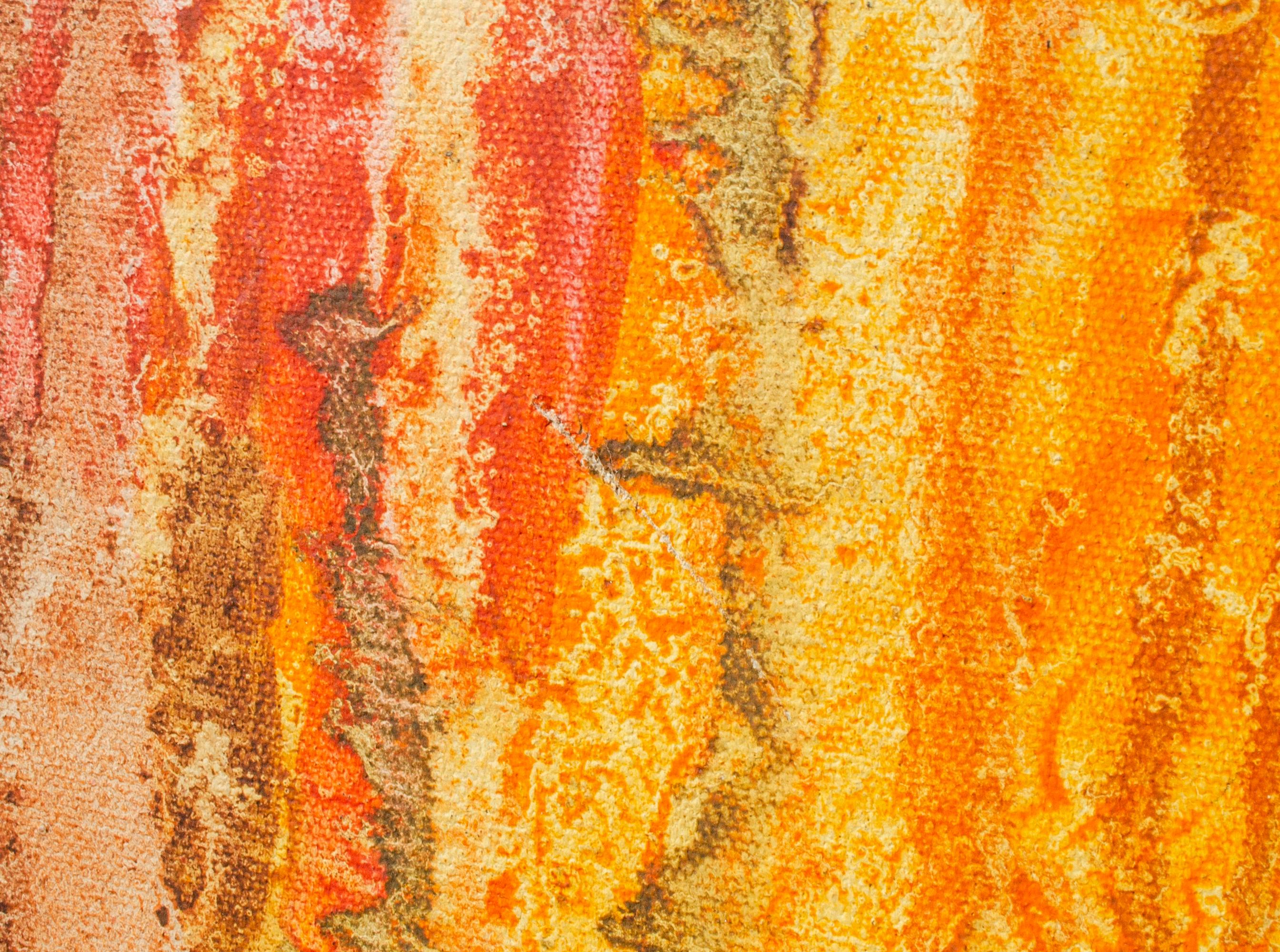 Colorful 1970s Abstraction, Signed 
