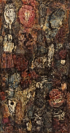 Colorful European Abstract with Hinted Figures