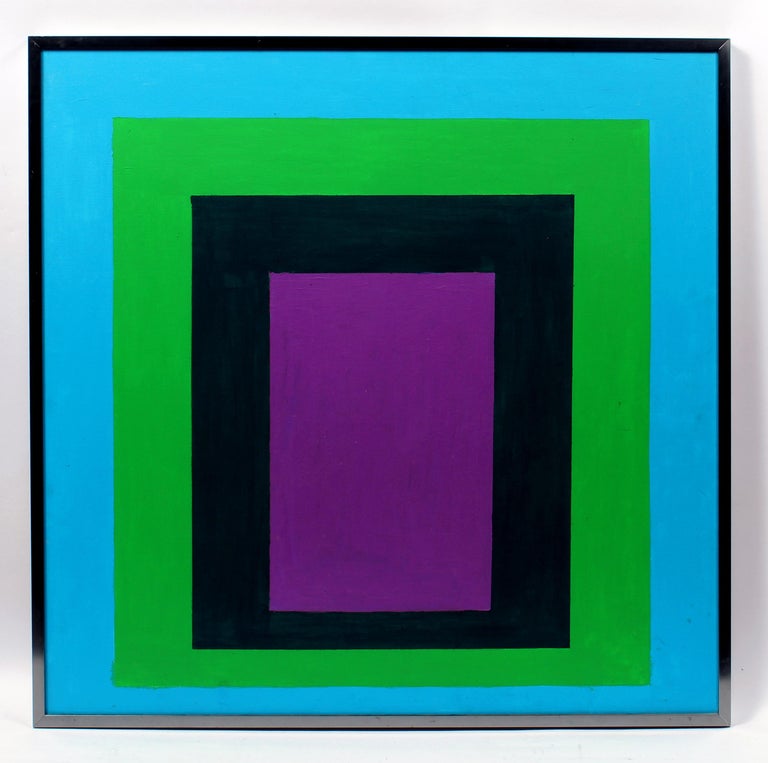 Unknown Colorful Hard Edge Abstract Geometric Rectangles For