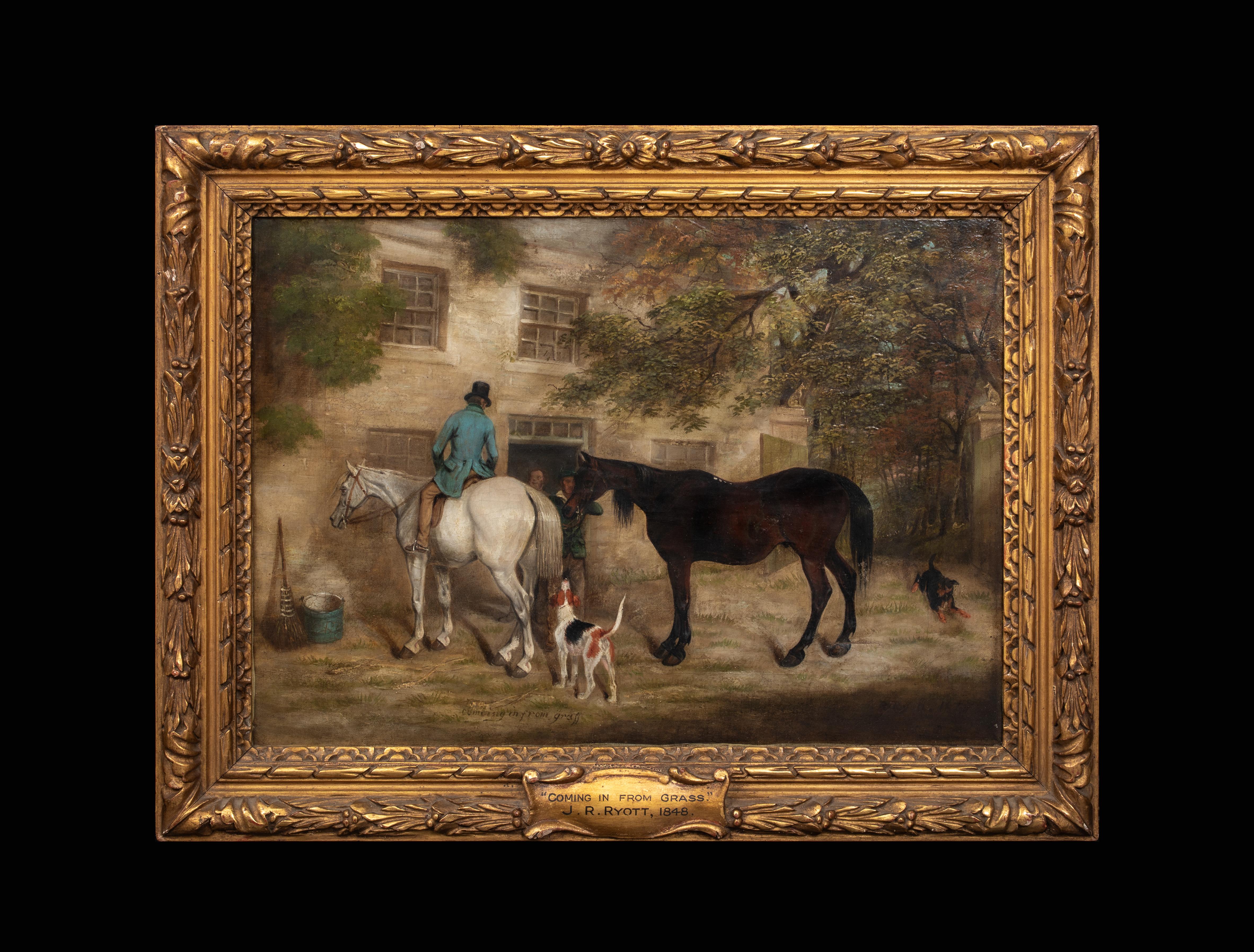 Coming In From The Grass, dated 1848  by James Russell RYOTT (1810-1860)  - Painting by Unknown