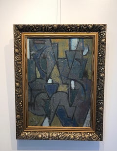 Abstract Composition - Oil on canvas 34x46 cm