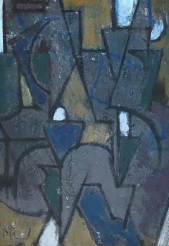 Composizione astratta - Olio su tela 34x46 cm