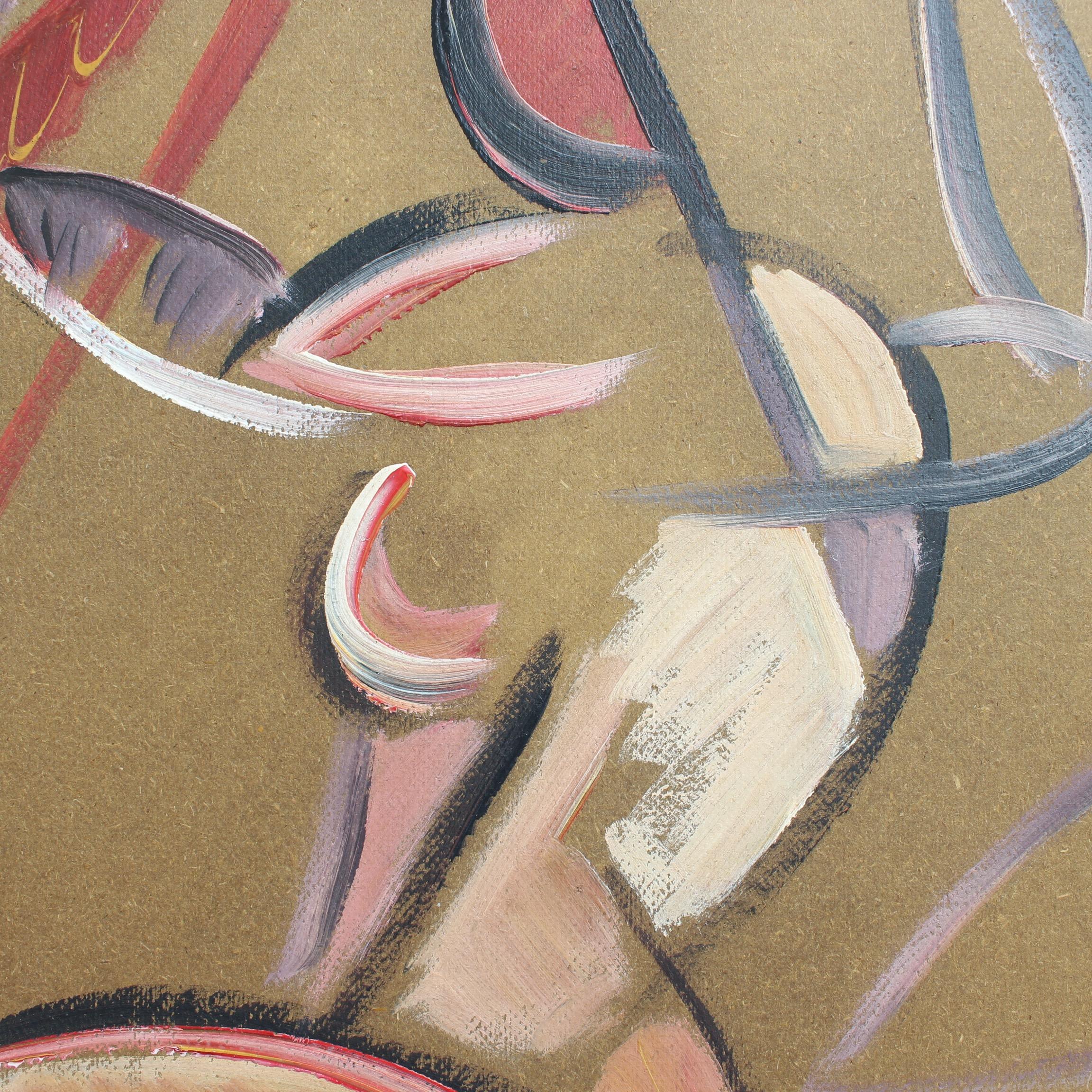 'Composition with Triumphant Figure', Mid-Century Modern Abstract Art, Berlin 1