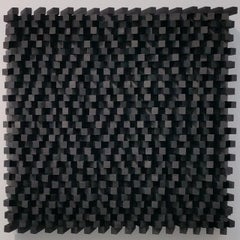 Verwirrung ritmique I Nr. 8 - zeitgenössische moderne geometrische Skulptur Malerei