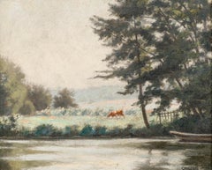 Constant Léon Duval (1877–1956) - Early 20th Century Oil, Over the Lake
