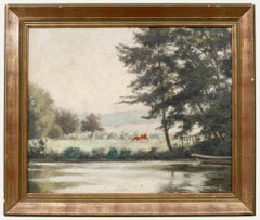 Constant Léon Duval (1877–1956) - Early 20th Century Oil, Over the Lake