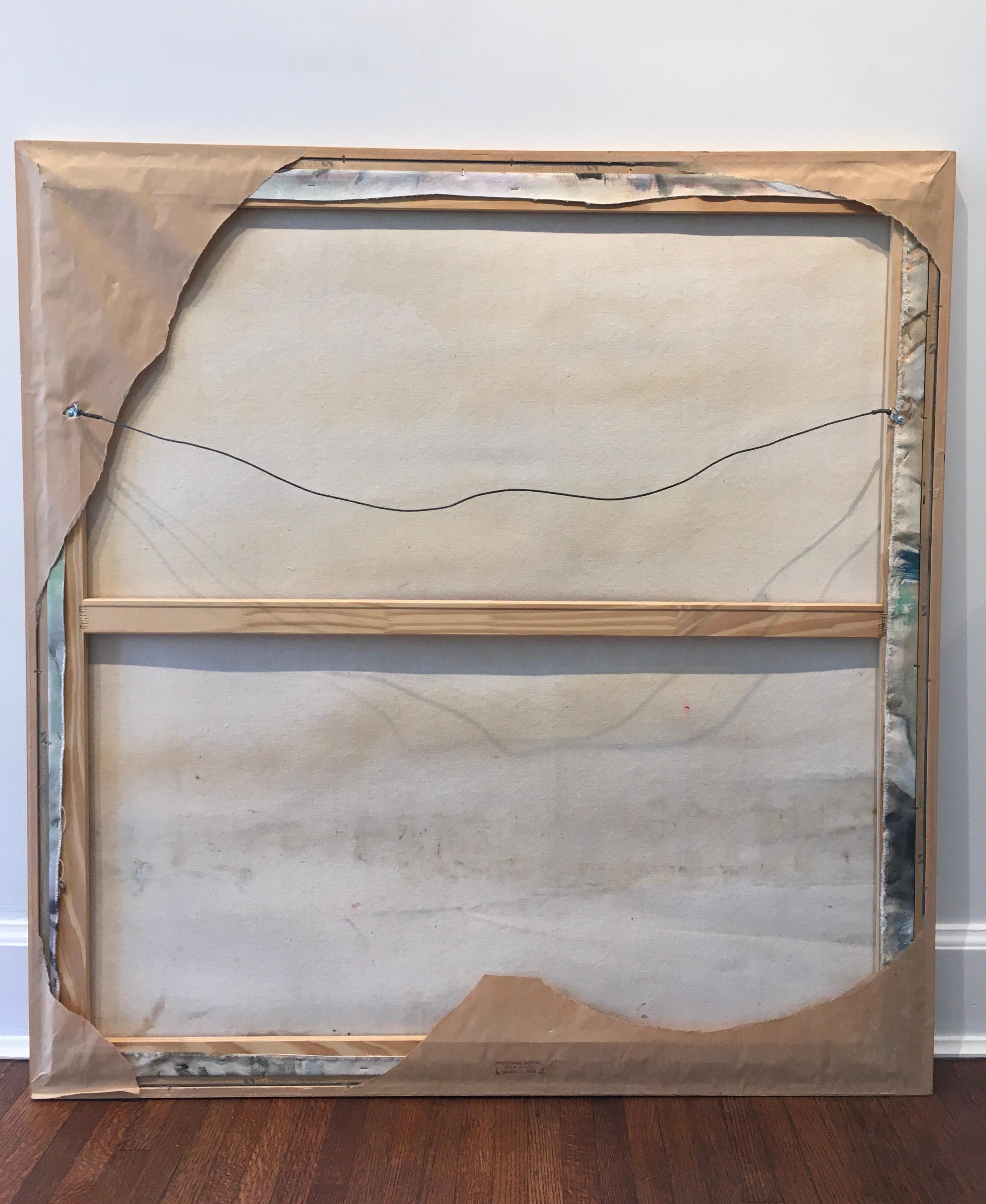 'Astratto costruttivista', di autore ignoto, Pittura a olio su tela - Painting di Unknown