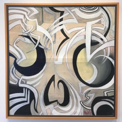 'Constructivist Abstract', von unbekannt, Öl auf Leinwand Gemälde