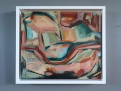 Contemporary Abstract Acrylic Painting by British artist Frances -Quiet Whispers