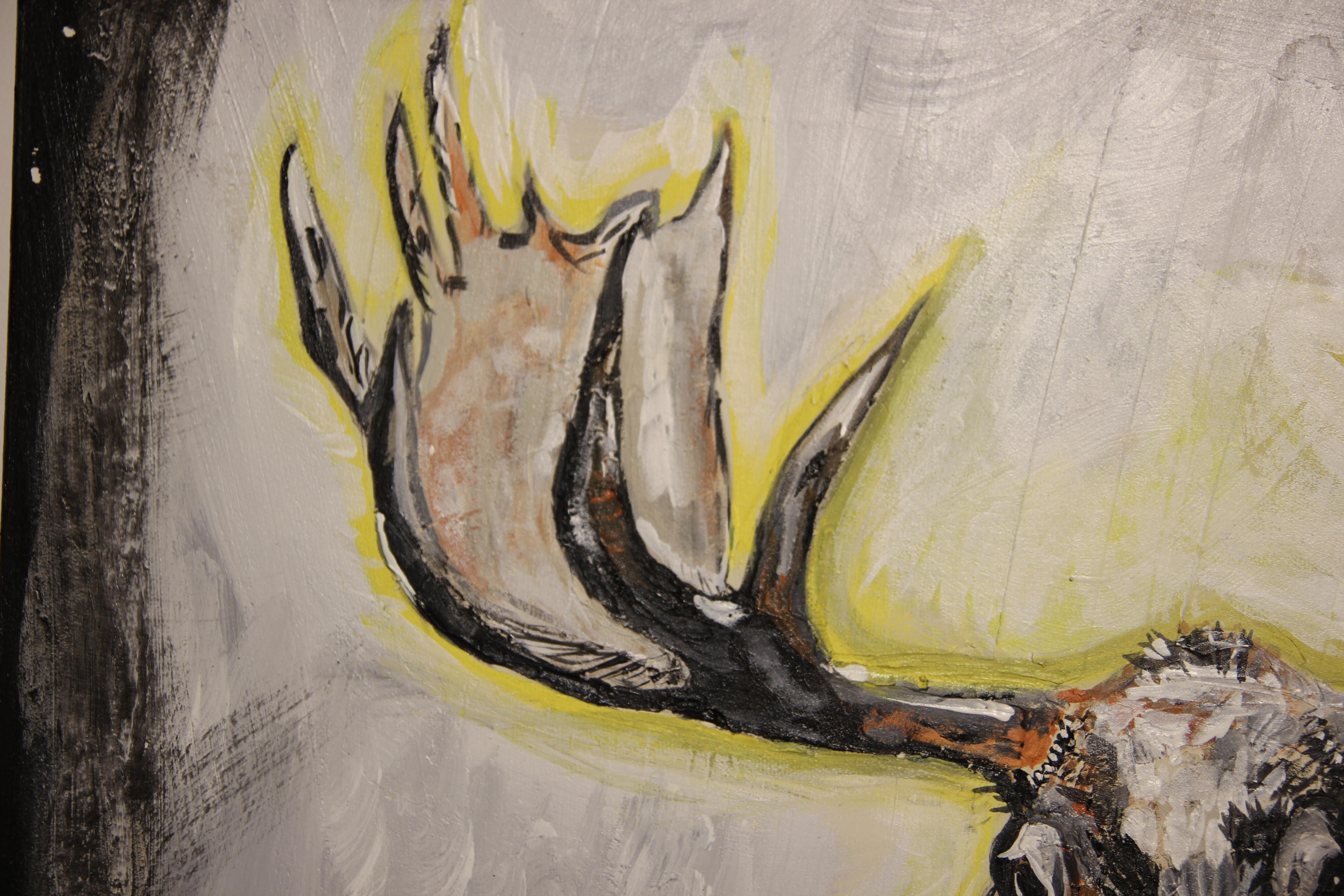 abstract moose painting