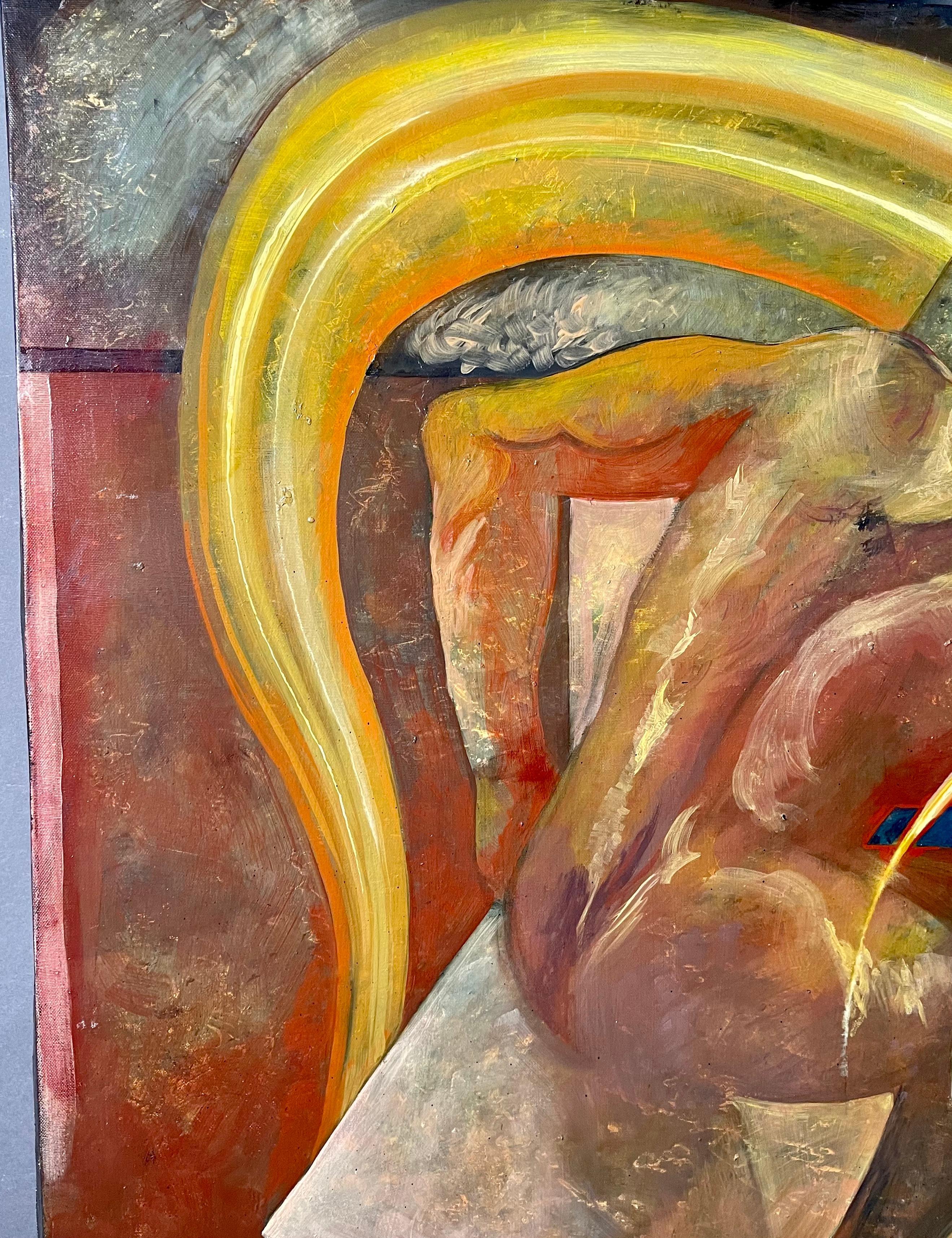 Contemporary Abstract Italian Signed Painting im Angebot 6