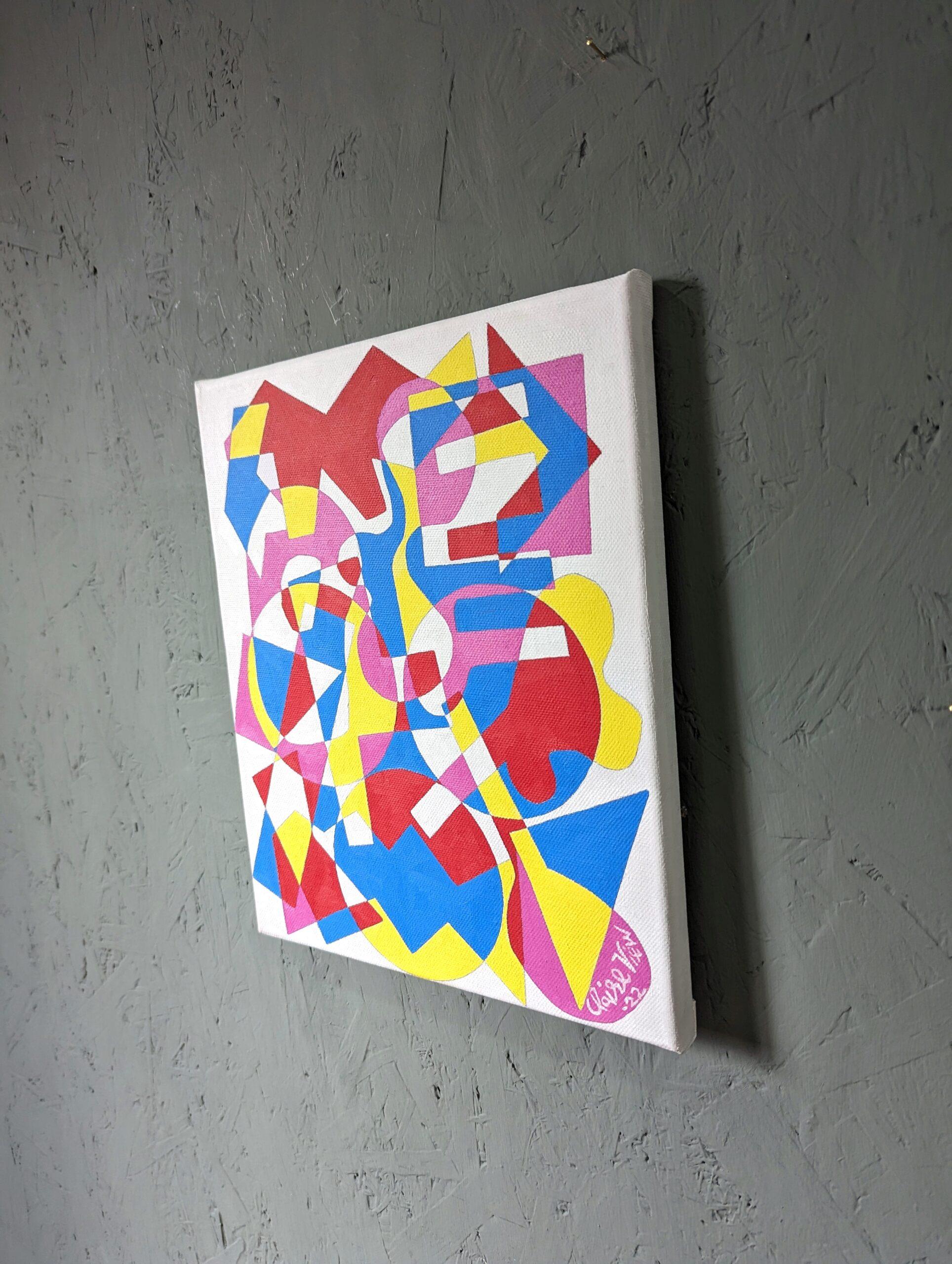 Quadro astratto contemporaneo senza cornice - After the Bang, 2022 - Painting di Unknown