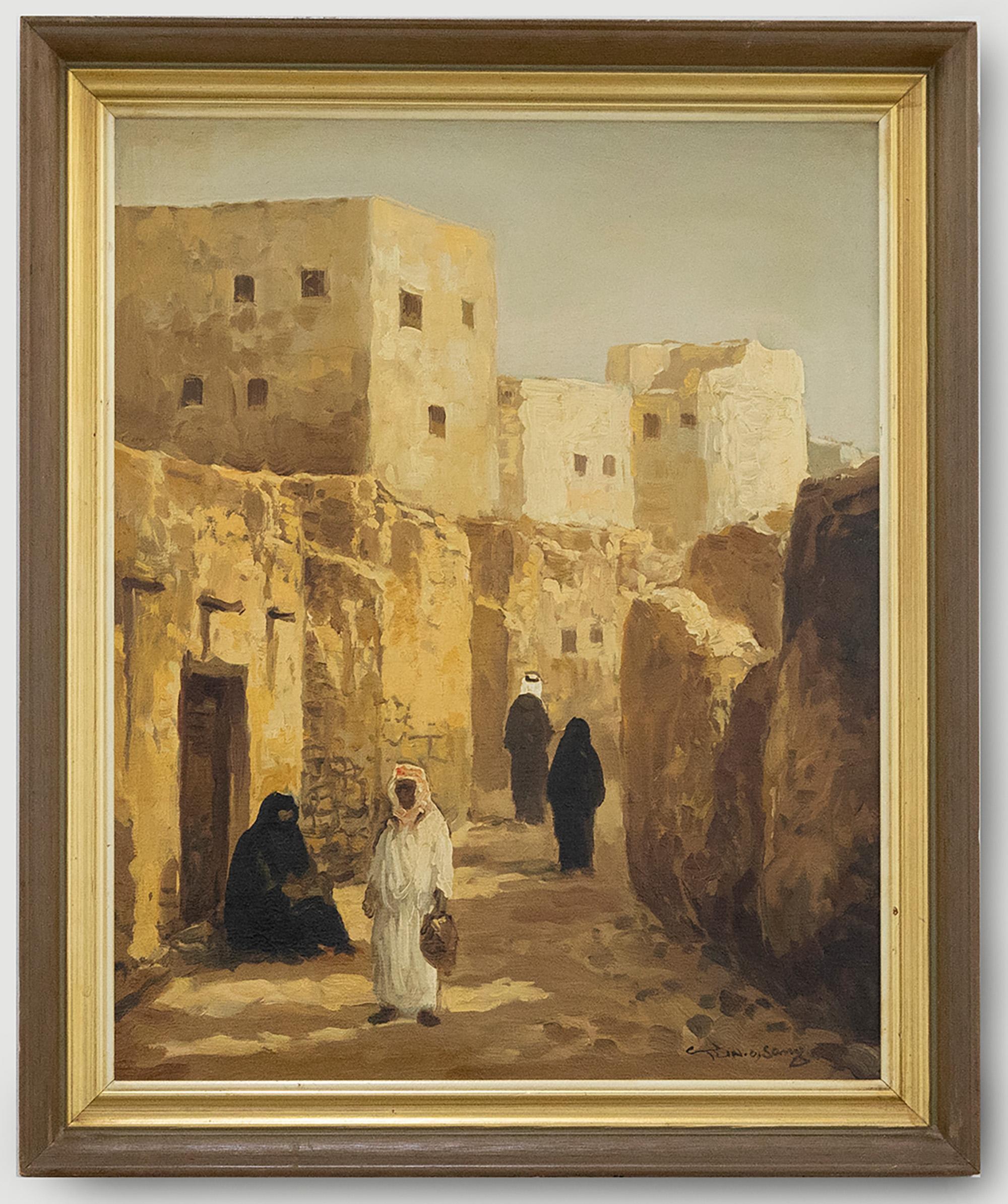 Contemporary Acrylic - Middle Eastern Scene - Painting by Unknown