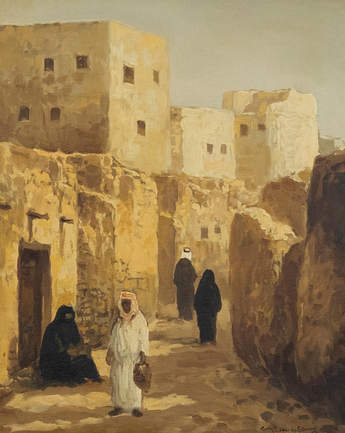 Acrilico contemporaneo - Scena mediorientale 1