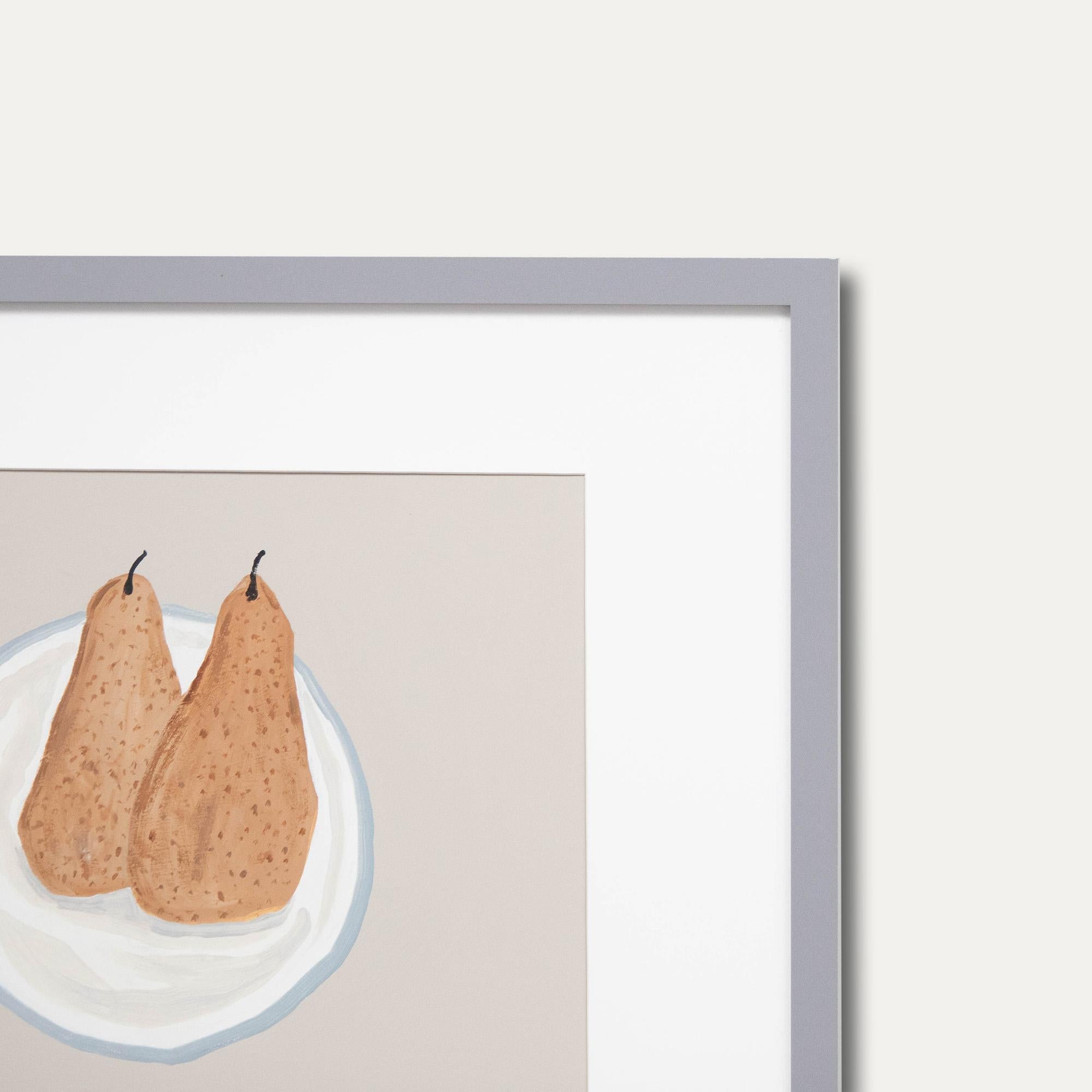 Contemporary Acrylic - Pears on a Plate For Sale 2