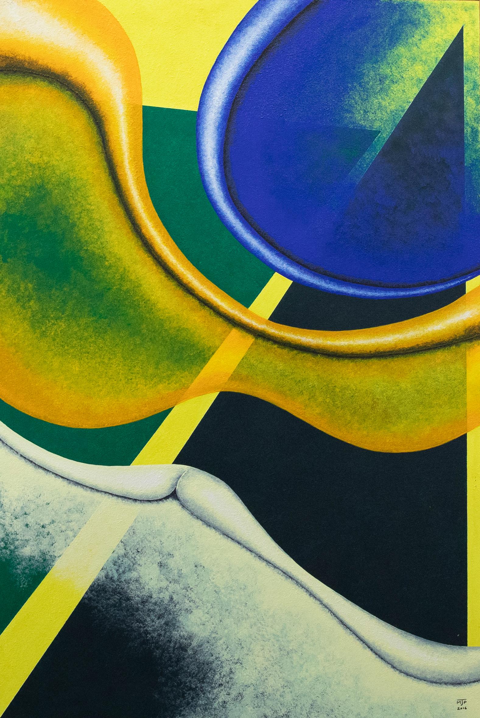Contemporary Acrylic - Rolling out the Landscape - Painting by Unknown