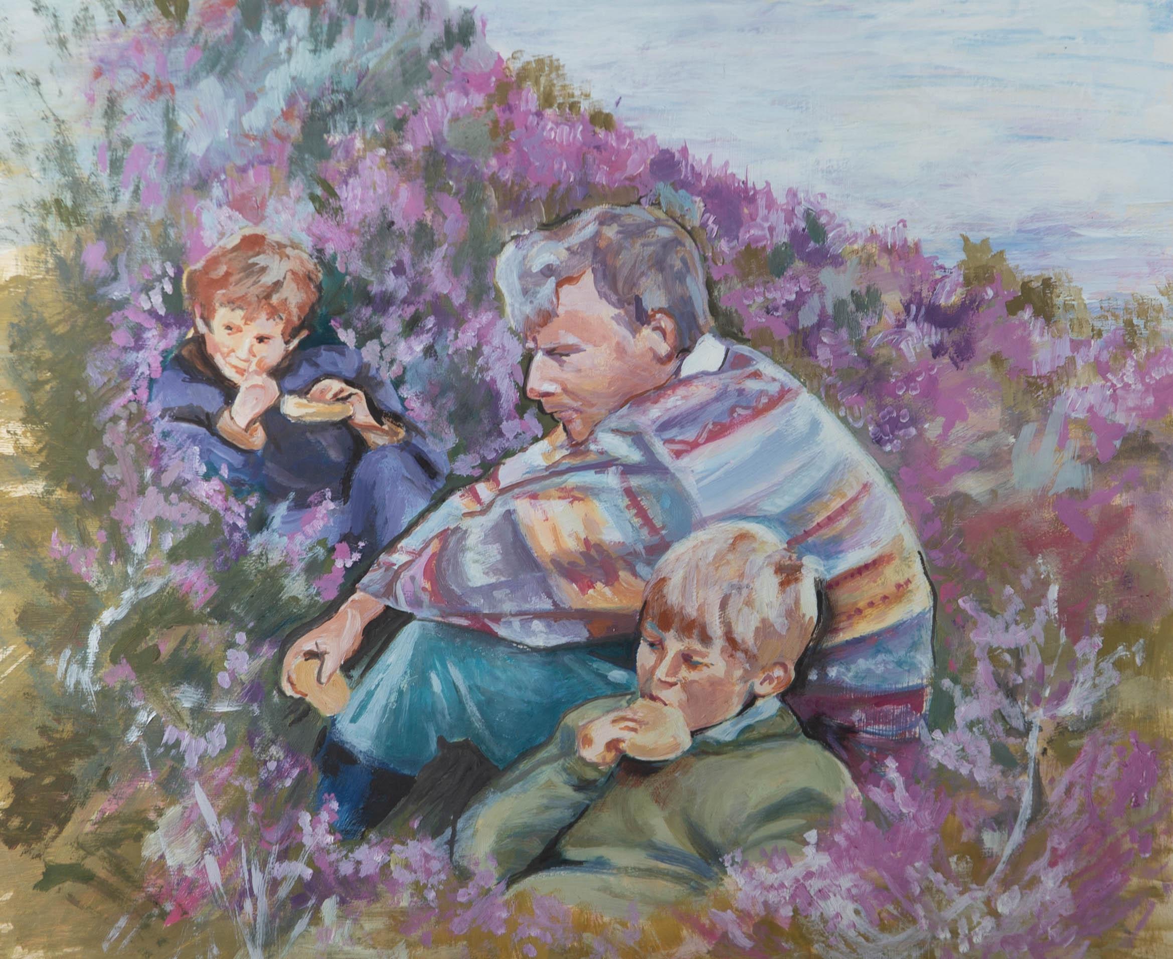 Zeitgenössisches Acryl - Tranquility – Painting von Unknown