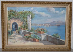 Contemporary Mount Vesuvius Landscape Oil Painting