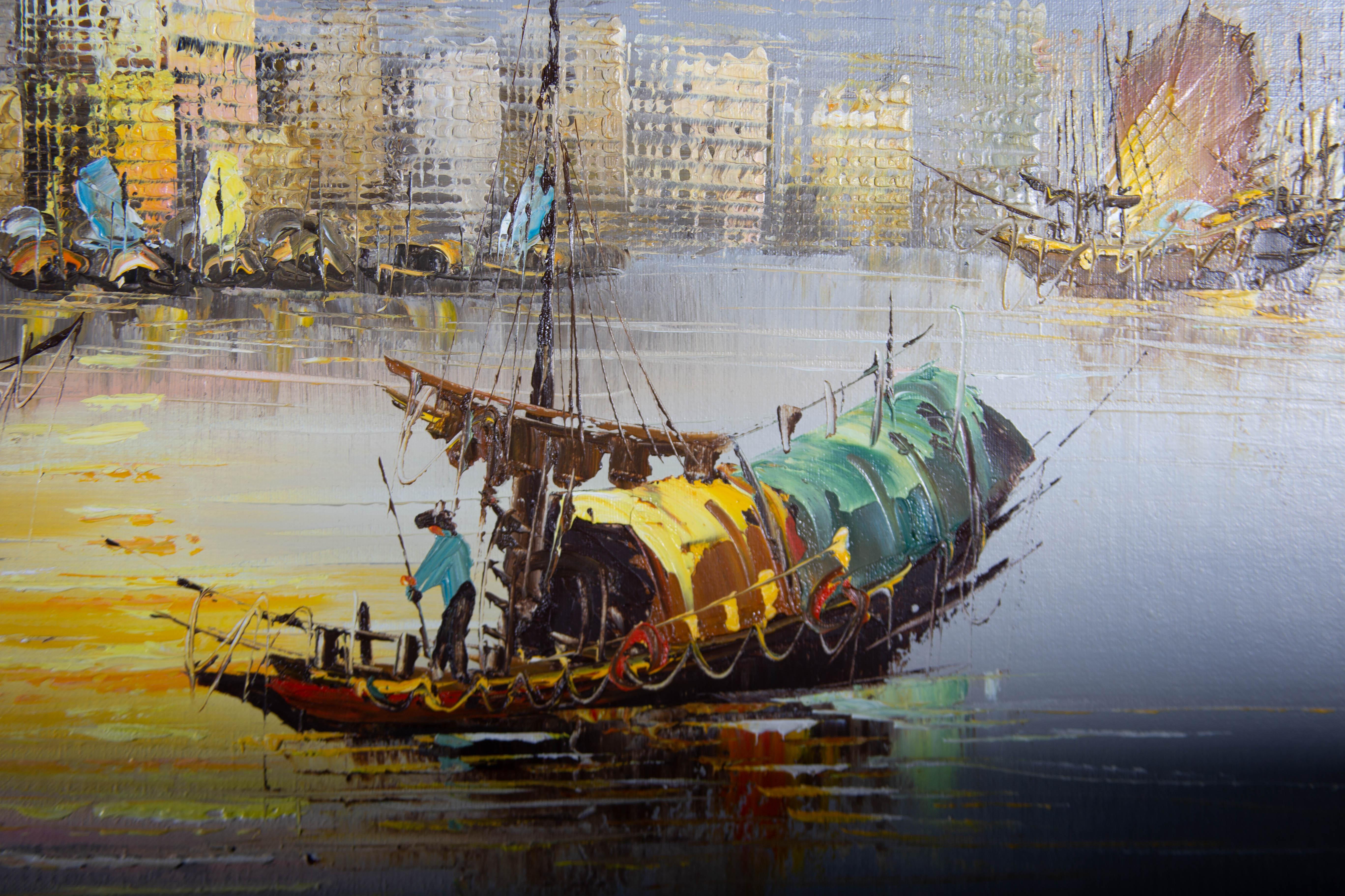 paintings of chinese junks
