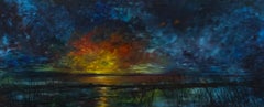 Contemporary Oil - Estuary at Sunset