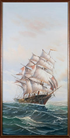 Contemporary Oil - Keeling Ship On Choppy Waters
