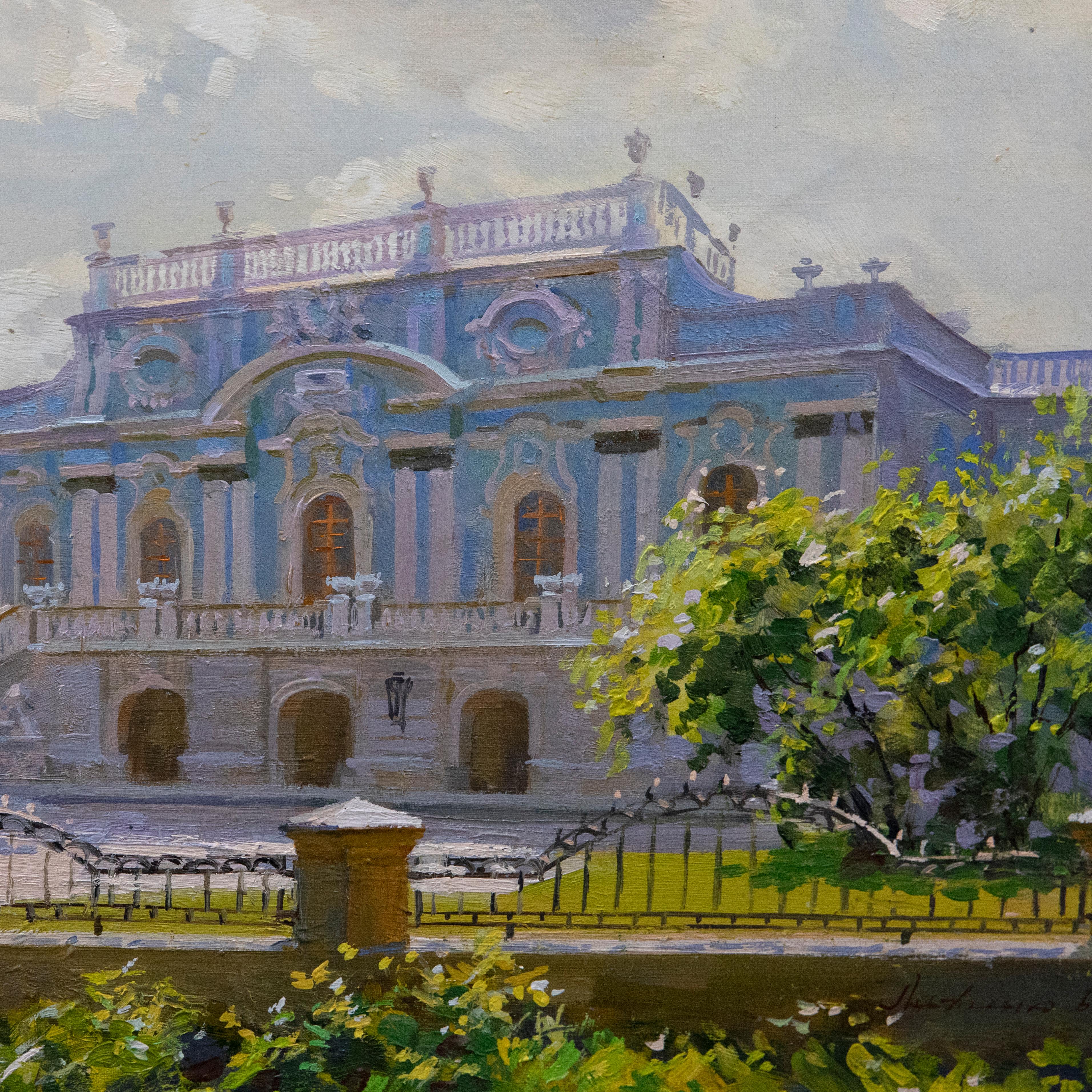 Zeitgenössisches Öl - Mariinsky-Palast im Angebot 1
